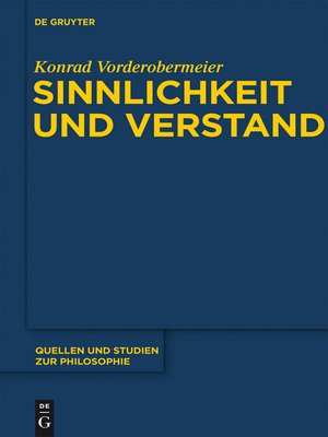 cover image of Sinnlichkeit und Verstand